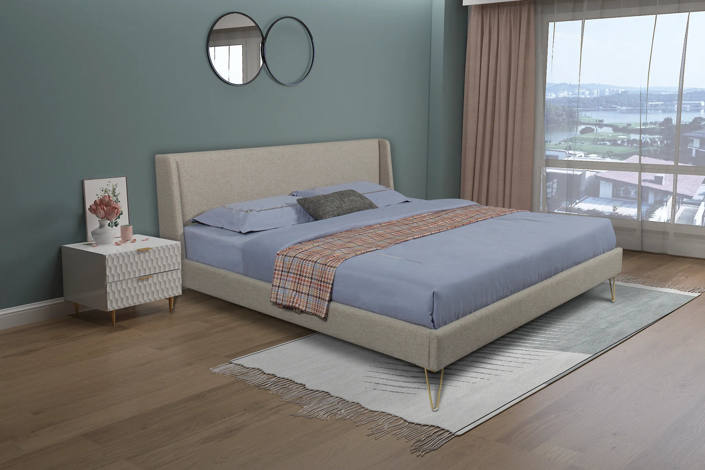 Zoey Upholstered Bed Frame